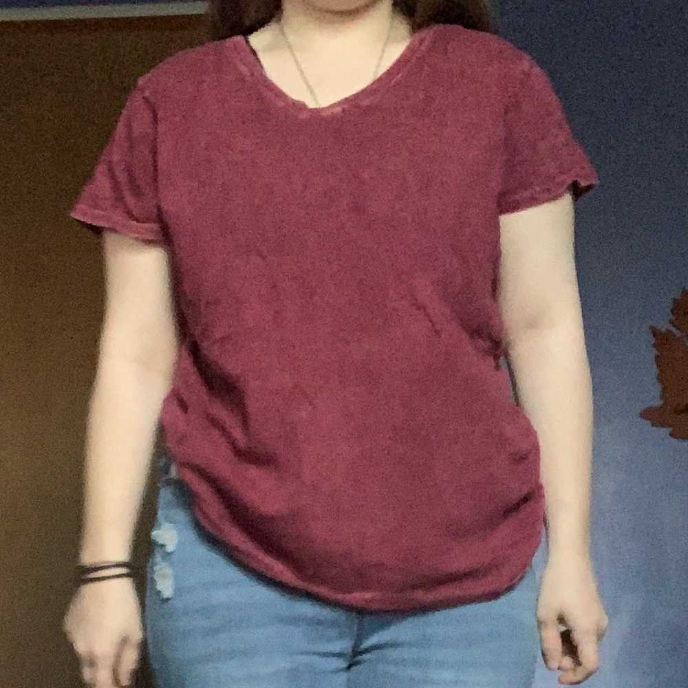 Plain Maroon T.